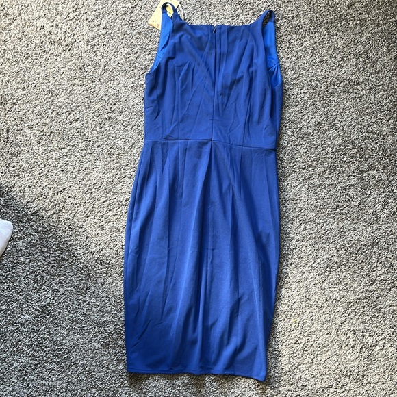 Manydress Women's Sleeveless V Neck Summer Dress faux-Wrap - Picture 5 of 5